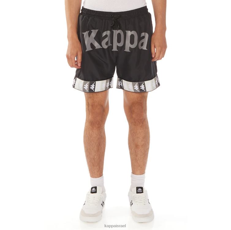 Kappa גברים 222 בגד ים בנדה אדי סילון שחור ZHHRF236