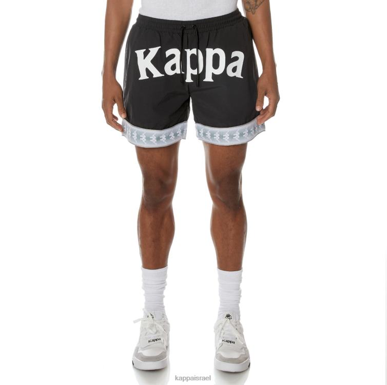 Kappa גברים מכנסי ים קצרים 222 בנדה קלבנד שחור כזפת ZHHRF249