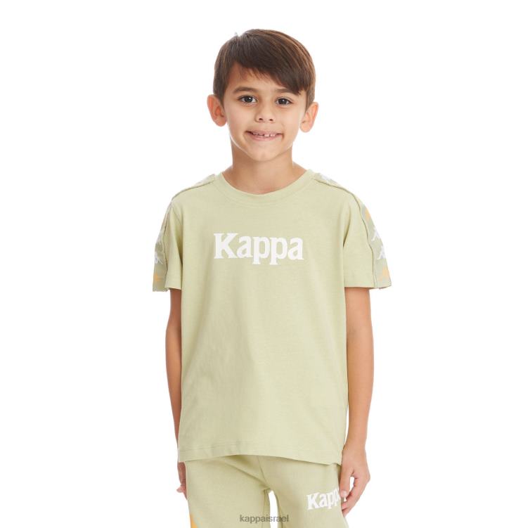 Kappa ילדים חולצת טריקו לילדים 222 בנדה בנדוצין מרווה ירוקה ZHHRF746