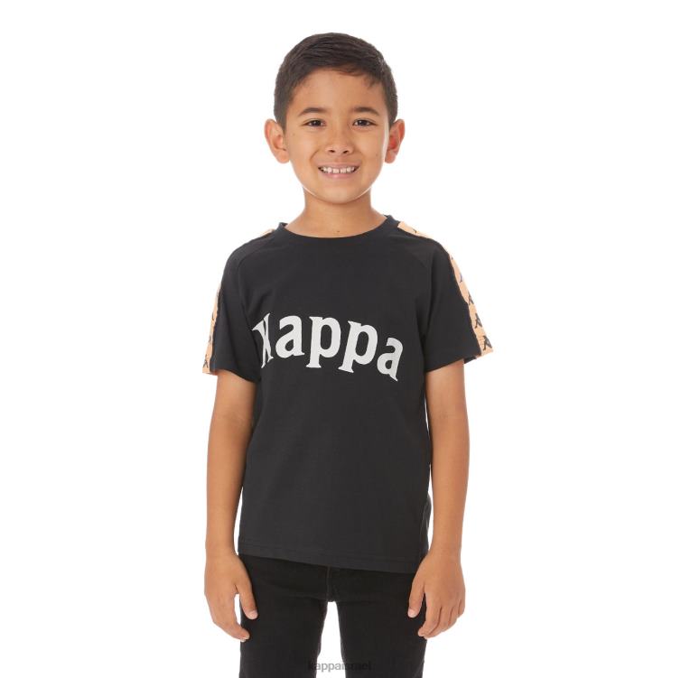 Kappa ילדים חולצת טריקו לילדים 222 בנדה דטו שָׁחוֹר ZHHRF779