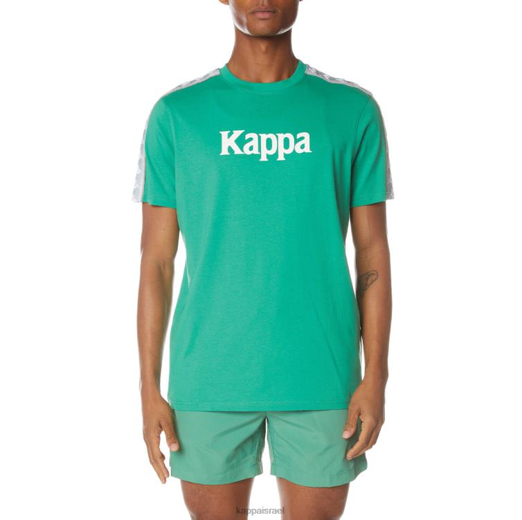 Kappa גברים חולצת טריקו 222 banda dabst ירוק ZHHRF146