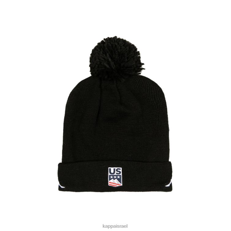 Kappa לִשְׁנֵי הַמִינִים 6cento flock p us beanie שָׁחוֹר ZHHRF291