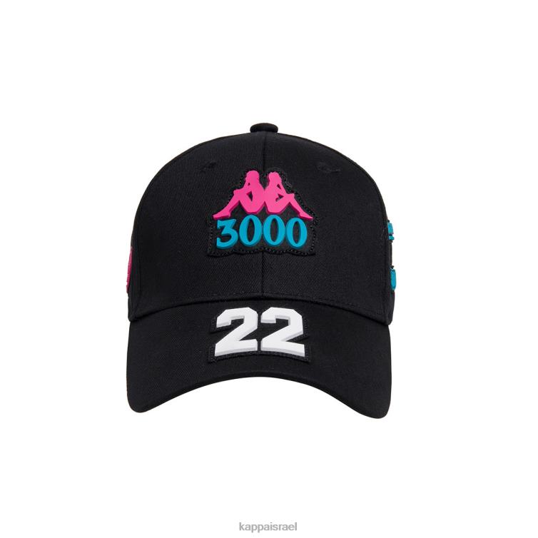Kappa לִשְׁנֵי הַמִינִים כובע ג'נגה מסטיק אותנטי שָׁחוֹר ZHHRF307