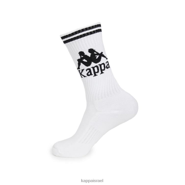 Kappa לִשְׁנֵי הַמִינִים גרבי אסטר אותנטיות חבילה אחת לבן שחור ZHHRF352