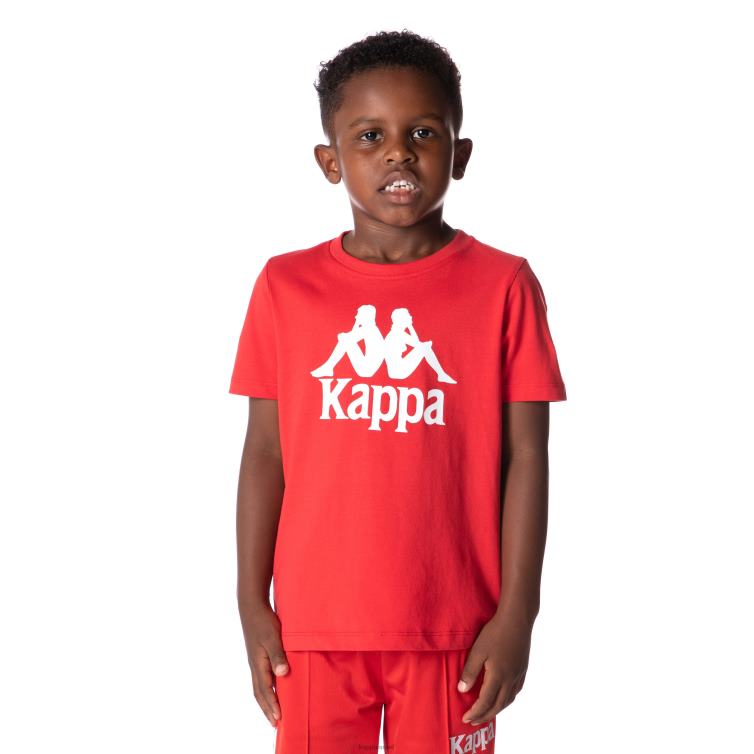 Kappa ילדים חולצת טריקו אסטסי אותנטית לילדים אָדוֹם ZHHRF668