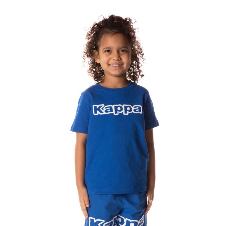 Kappa ילדים חולצת טריקו של לוגו קבאל כְּחוֹל ZHHRF706