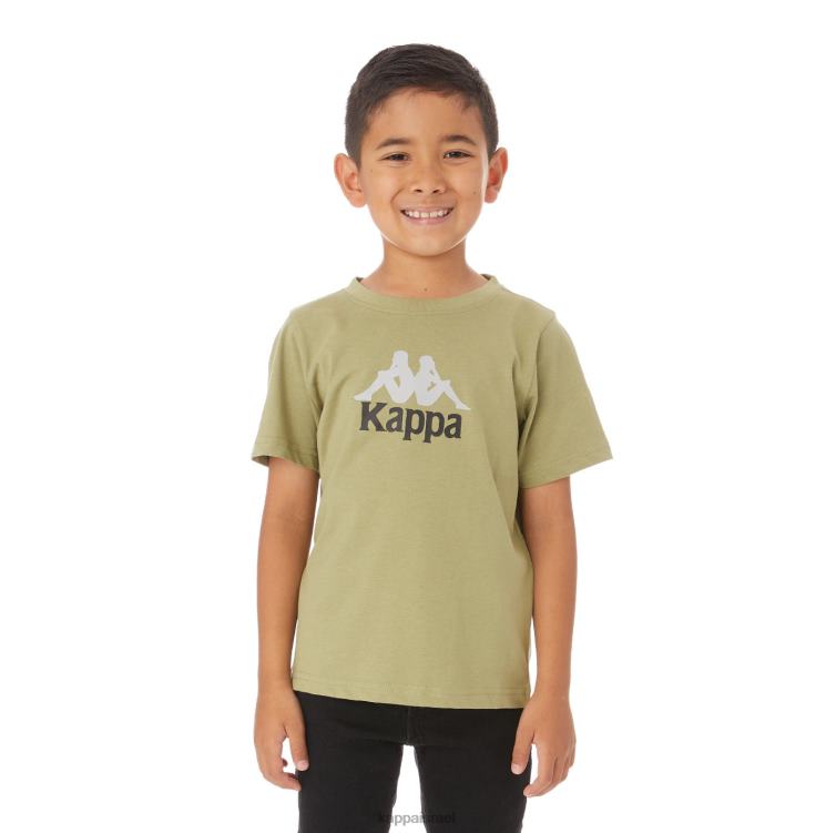 Kappa ילדים חולצת טי מולונג'יו אותנטית לילדים סלוויה ירוקה ZHHRF774