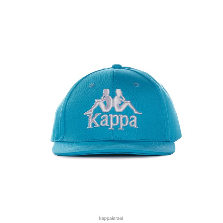 Kappa לִשְׁנֵי הַמִינִים כובע bzadem אותנטי לילדים לבן אקווה כהה ZHHRF326