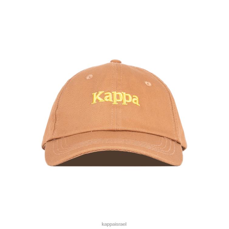 Kappa לִשְׁנֵי הַמִינִים כובע hoogeveen אותנטי חום צהוב ZHHRF303