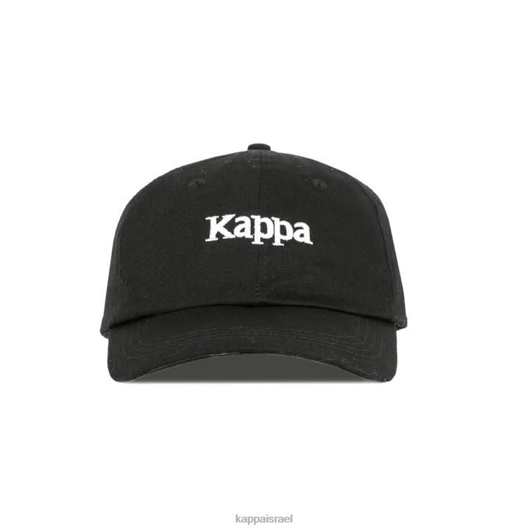 Kappa לִשְׁנֵי הַמִינִים כובע hoogeveen אותנטי עשן שחור כתום ZHHRF335